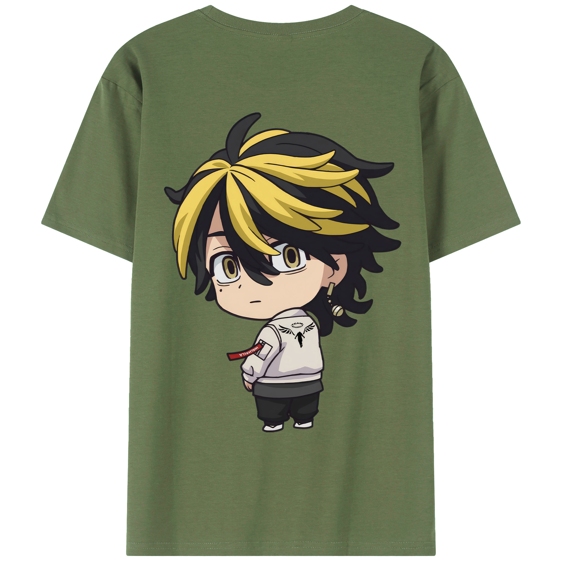 （画像用） 東京リベンジャーズ Tokyo Revengers 綿100％ メンズ半袖Tシャツ（バックプリント） 通気性